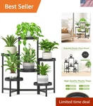 6 Folding Plant Stand Indoor Outdoor With Plastic Tray, Tiered Corner Fl.... Fixed Price $88.06.