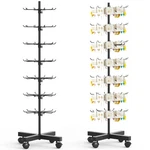 Retail Rotating Display Stand 7 Tier Rack W/ Hooks For Store Spinner Key Jewelry. Fixed Price $36.79.