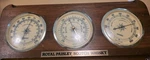 Springfield Wall Weather Station Barometer Thermometer Hygrometer Wood Plaque. Fixed Price $10.00.