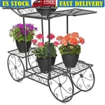 6 Tier Garden Cart Stand Plant Holder Rack Indoor Outdoor Display Decor New. Fixed Price $78.39.