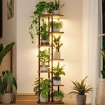 7-TIER Metal Plant Stand With Grow Light Indoor Corner Shelf For Home & Patio. Fixed Price $85.99.