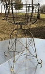 Antique Garden Basket Shaped Plant Stand Tall 30. Fixed Price $220.00.