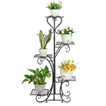 5 Trays Heavy Duty Stand Indoor Outdoor Planter Flower Holder Shelf Rack. Fixed Price $43.84.