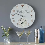 Taylor Indoor/outdoor 14 Decorative Clock With Thermometer Hand Sculpted Martini. Fixed Price $27.99.