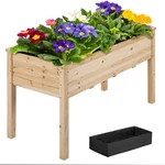 Wood Raised Bed Vegetable Herb Grow Box Elevated Gardening Planter Yard. Fixed Price $59.99.