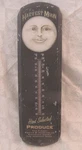 Harvest Moon Produce Advertising Thermometer Metal Sign 17" Vintage Style. Fixed Price $24.99.