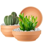 Clay Pots For Plants With Drainage Hole, 4 Pack Large Terra Cotta Pot, .... Fixed Price $39.96.