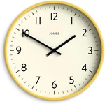 Studio Wall Clock Modern Round Style 12 Inch Yellow Easy To Read Numbe. Fixed Price $58.47.