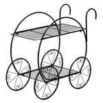 2 Tier Garden Cart Stand Flower Pot Plant Holder Display Rack For Indoor Outdoor. Fixed Price $41.99.