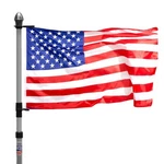 Portable Flagpole, Silver, 8' 8". Fixed Price $52.77.