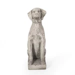 Christopher Knight Home Gomer Outdoor Dog Statue, Cast Stone, Antique White. Fixed Price $95.94.
