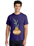Pot-with-plant Mens Graphic Tee, 100% Cotton, Casual Summer Wear. Fixed Price $23.00.