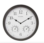 Acurite Analog Clock Thermometer Hygrometer Oil-rubbed Bronze 13 In. Dia. Fixed Price $51.73.