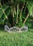 Evelyne Garden Border Faux Wrought Iron Leaf & Bird Design 32 Pcs White. Fixed Price $75.00.