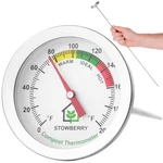 Thermometer 20INCH Stainless Steel Soil Temperature Gauge 2INCH Dial Long Probe. Fixed Price $30.99.