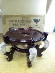 Oriental Furniture Rosewood Fishbowl Stand Size 9-1/2 ST-FS102. Fixed Price $86.99.