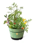Vegtrug Build Barrel 18 Planter Wooden Base Medium - Sage Green. Fixed Price $33.66.