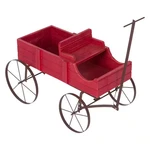 41.5 In. Red Cedar Wood Buckboard Amish Wagon Decorative Garden Planter. Fixed Price $52.96.