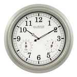 La Crosse Technology Quartz Wall Clock Silver Thermometer/hygrometer 18 In. Dia. Fixed Price $57.49.