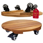 Idzo 2PACK 12INCHES Wood Plant Caddy With Wheels Heavy Duty, 264 Lbs Capacity.... Fixed Price $37.45.