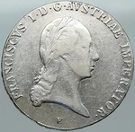 1823 Austria Emperor Franz Ii Hapsburg Antique Old Silver Thaler Coin I88393. Fixed Price $1018.20.