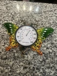 13 In. Butterfly Outdoor Wall Thermometer, Green. Fixed Price $24.97.