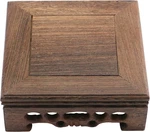 Traditional Craft Wooden Base Display Stand Oriental Square Shape Pedestal. Fixed Price $15.99.