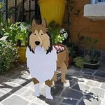Dog Planters Outdoor Plants Rough Collie Shaped Cute Pots Garden. Fixed Price $39.99.
