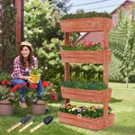 Wooden Vertical Garden Raised Bed Elevated Flower Vegetable Grown Planter Box. Fixed Price $69.96.