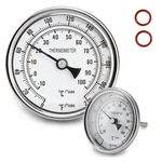 Stainless Steel Kettle Thermometer For Home Brewing, 1/2 Npt With Lock Nut & .... Fixed Price $19.35.