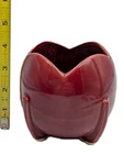 Vtg. Nelson Mccoy Art Deco Tulip Ball Maroon Planter 4" T. 1930'S-40'S Vg.. Fixed Price $22.94.