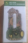New John Deere Handpainted Thermometer Farm Scene Tractor Nib. Fixed Price $11.75.