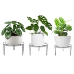 3-PIECE Set Metal Plant Stands, Heavy-duty Rustproof Iron Flower Pot BLACK-3PC. Fixed Price $27.85.