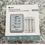 Unni Indoor Outdoor Digital Thermometer Humidity Display Wireless Sensors UN0582. Fixed Price $32.00.