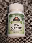 Source Naturals Vegan True Iron Support 180 Tablets. Fixed Price $14.00.