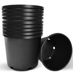 10 Pcs Gallon Black Plastic Plant Nursery Pot Container Grow Flower Garden. Fixed Price $55.99.