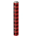 Studio - 16" Mini Art Pole Buffalo Check Merry Christmas. Fixed Price $25.50.