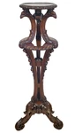 Antique American Regency Eagle Carved Mahogany Plant Pedestal Table Fern Stand. Fixed Price $600.00.