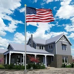 New 25FT Sectional Heavy Duty Aluminum Kit Fly Flags. Fixed Price $108.90.
