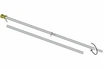 6 Ft Tangle Free Spinning Flag Pole Kit For American Sign (silver). Fixed Price $21.88.