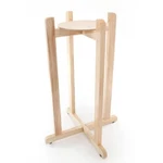 27" Water Crock Wood Floor Stand Porcelain Vase Dispenser H2O Jug Bottle Natural. Fixed Price $66.99.