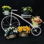 Bicycle Stand Wrought Iron Tricycle Planter Home Garden Patio Decor 3-TIER. Fixed Price $36.13.