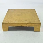 Vintage Square Heavy Brass Plant Stand Jar Vase Statue Display Base Pedestal. Fixed Price $36.00.
