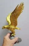 American Eagle Flag Pole Topper Gold Plated New Unused. Fixed Price $100.00.