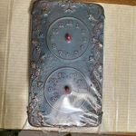 New Whitehall Acanthus Outdoor Clock/thermometer In Copper/verdigris 13.5" X 8. Fixed Price $55.96.