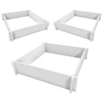 New England Hudson Raised Garden Beds, X 4', Pack Of 3, Durable White Vinyl. Fixed Price $210.33.