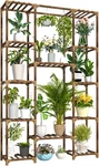 Tall Indoor Outdoor Plant Stand Large 12 Tier Rack W/ Wooden Shelves Room. Fixed Price $49.39.