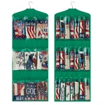 Garden Flag Storage Organizer Double Sided Hanging Over Door With 30 .... Fixed Price $46.79.