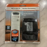 Acurite 00606 Wireless Indoor/outdoor Thermometer, Hi/low & Time - New. Fixed Price $17.00.