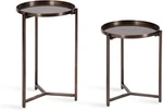 Kate & Laurel Aguilar Modern Round Plant Stand Set Of 2 Bronze Transitional. Fixed Price $199.48.